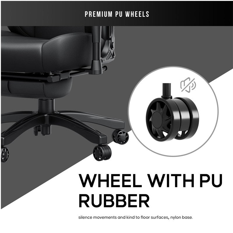 Andaseat Luna Pro with Footrest, Large Gaming Chair, PVC Leather Andaseat Luna Pro with Footrest, Large Gaming Chair, PVC Leather